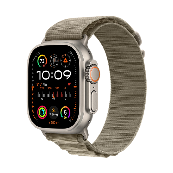 اپل واچ اولترا نسل 2 تیتانیومی با بند لوپ آلپاین Apple Watch Ultra 2 Titanium Case with Alpine Loop